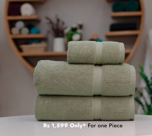 Luxury Bath Towel - Sage Green